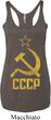 Ladies Tanktop CCCP Distressed Tri Blend Racerback Tank Top