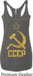 Ladies Tanktop CCCP Distressed Tri Blend Racerback Tank Top