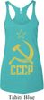 Ladies Tanktop CCCP Distressed Tri Blend Racerback Tank Top