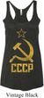 Ladies Tanktop CCCP Distressed Tri Blend Racerback Tank Top