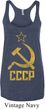 Ladies Tanktop CCCP Distressed Tri Blend Racerback Tank Top