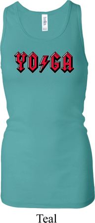 Ladies Tanktop Classic Rock Yoga Longer Length Racerback Tank