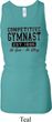 Ladies Tanktop Competitive Gymnast Longer Length Racerback Tank Top
