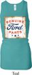 Ladies Tanktop Distressed Genuine Ford Longer Length Racerback Tank