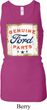 Ladies Tanktop Distressed Genuine Ford Longer Length Racerback Tank