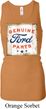 Ladies Tanktop Distressed Genuine Ford Longer Length Racerback Tank