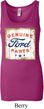 Ladies Tanktop Distressed Genuine Ford Parts Longer Length Tank Top