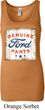 Ladies Tanktop Distressed Genuine Ford Parts Longer Length Tank Top