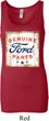 Ladies Tanktop Distressed Genuine Ford Parts Longer Length Tank Top