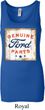 Ladies Tanktop Distressed Genuine Ford Parts Longer Length Tank Top