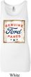 Ladies Tanktop Distressed Genuine Ford Parts Longer Length Tank Top