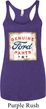 Ladies Tanktop Distressed Genuine Ford Tri Blend Racerback Tank Top