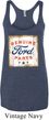 Ladies Tanktop Distressed Genuine Ford Tri Blend Racerback Tank Top