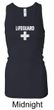 Ladies Tanktop Distressed Lifeguard Longer Length Racerback Tank Top