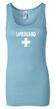 Ladies Tanktop Distressed Lifeguard Longer Length Tank Top