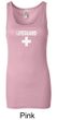 Ladies Tanktop Distressed Lifeguard Longer Length Tank Top