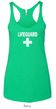 Ladies Tanktop Distressed Lifeguard Tri Blend Racerback Tank Top