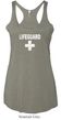Ladies Tanktop Distressed Lifeguard Tri Blend Racerback Tank Top