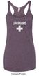 Ladies Tanktop Distressed Lifeguard Tri Blend Racerback Tank Top