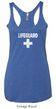 Ladies Tanktop Distressed Lifeguard Tri Blend Racerback Tank Top