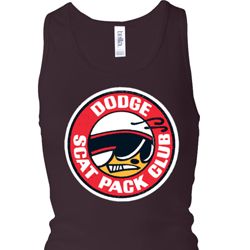 Ladies Tanktop Dodge Scat Pack Club Longer Length Racerback Tank Top Ladies Tanktop Dodge Scat Pack Club Longer Length Racerback Tank Top