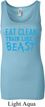 Ladies Tanktop Eat Clean Train Like a Beast Longer Length Tank Top