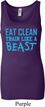 Ladies Tanktop Eat Clean Train Like a Beast Longer Length Tank Top