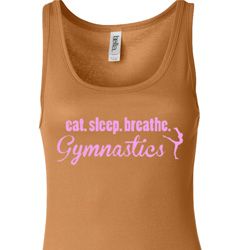 Ladies Tanktop Eat Sleep Breathe Gymnastics Longer Length Tank Top