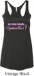 Ladies Tanktop Eat Sleep Breathe Gymnastics Tri Blend Racerback Tank