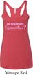Ladies Tanktop Eat Sleep Breathe Gymnastics Tri Blend Racerback Tank