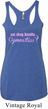 Ladies Tanktop Eat Sleep Breathe Gymnastics Tri Blend Racerback Tank