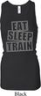 Ladies Tanktop Eat Sleep Train Longer Length Racerback Tank