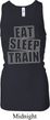 Ladies Tanktop Eat Sleep Train Longer Length Racerback Tank