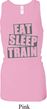 Ladies Tanktop Eat Sleep Train Longer Length Racerback Tank