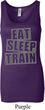 Ladies Tanktop Eat Sleep Train Longer Length Tank Top