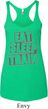 Ladies Tanktop Eat Sleep Train Tri Blend Racerback Tank Top