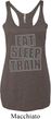 Ladies Tanktop Eat Sleep Train Tri Blend Racerback Tank Top