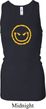 Ladies Tanktop Evil Smiley Face Longer Length Racerback Tank Top