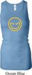 Ladies Tanktop Evil Smiley Face Longer Length Racerback Tank Top