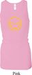 Ladies Tanktop Evil Smiley Face Longer Length Racerback Tank Top