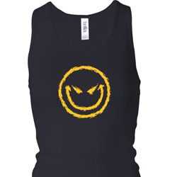 Ladies Tanktop Evil Smiley Face Longer Length Racerback Tank Top Ladies Tanktop Evil Smiley Face Longer Length Racerback Tank Top