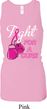 Ladies Tanktop Fight For a Cure Longer Length Racerback Tank Top