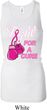 Ladies Tanktop Fight For a Cure Longer Length Racerback Tank Top
