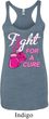 Ladies Tanktop Fight For a Cure Tri Blend Racerback Tank Top