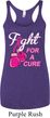 Ladies Tanktop Fight For a Cure Tri Blend Racerback Tank Top