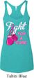 Ladies Tanktop Fight For a Cure Tri Blend Racerback Tank Top
