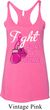 Ladies Tanktop Fight For a Cure Tri Blend Racerback Tank Top