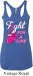 Ladies Tanktop Fight For a Cure Tri Blend Racerback Tank Top