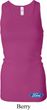 Ladies Tanktop Ford Oval Bottom Print Longer Length Racerback Tank Top