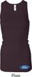 Ladies Tanktop Ford Oval Bottom Print Longer Length Racerback Tank Top